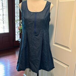 Denim apron dress